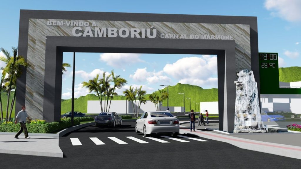 Prefeitura de Camboriú inicia a construção do novo pórtico de entrada